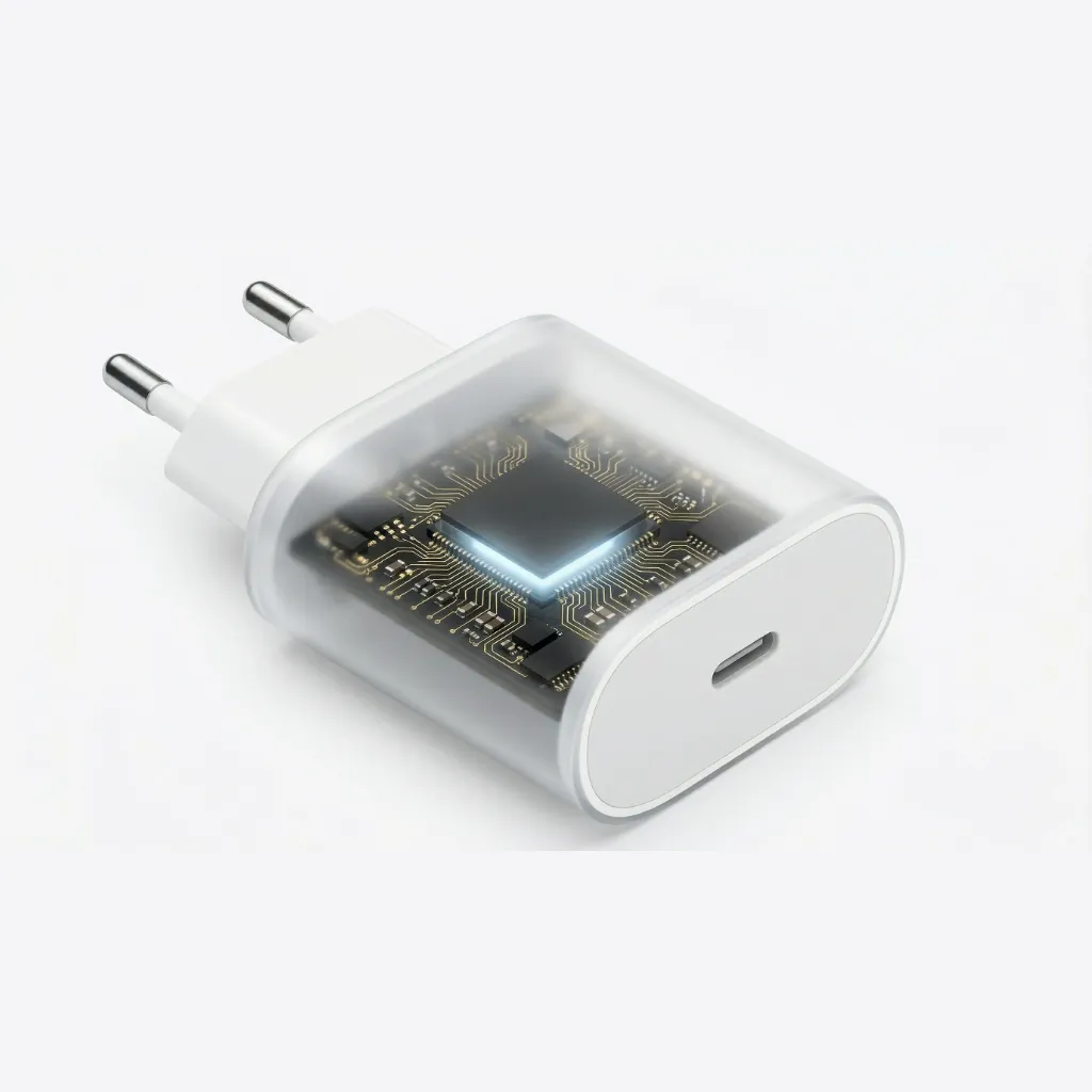 Puce intelligente intégrée dans l'adaptateur 20W